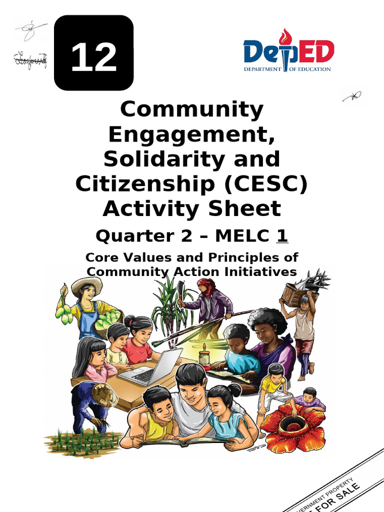 SHS Com. Engagement Solidarity & Citizenship Las 2 WK 1 Sdo Silay | PDF ...