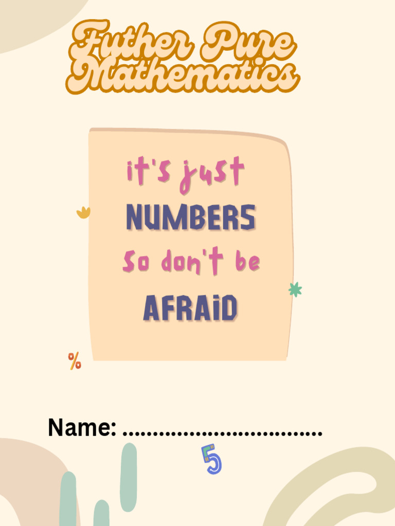 Further Pure Math Practise Test Cover | PDF | Mathematics | Elementary ...