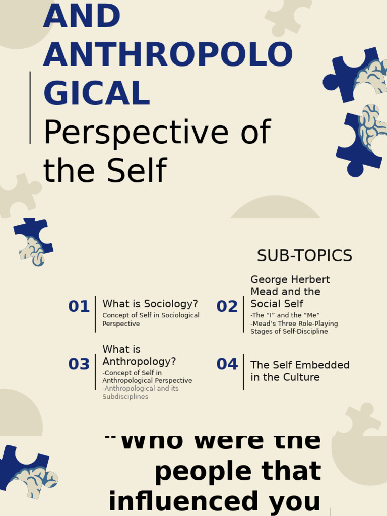 Understanding the Self: Anthropology & Sociology | PDF | Anthropology ...