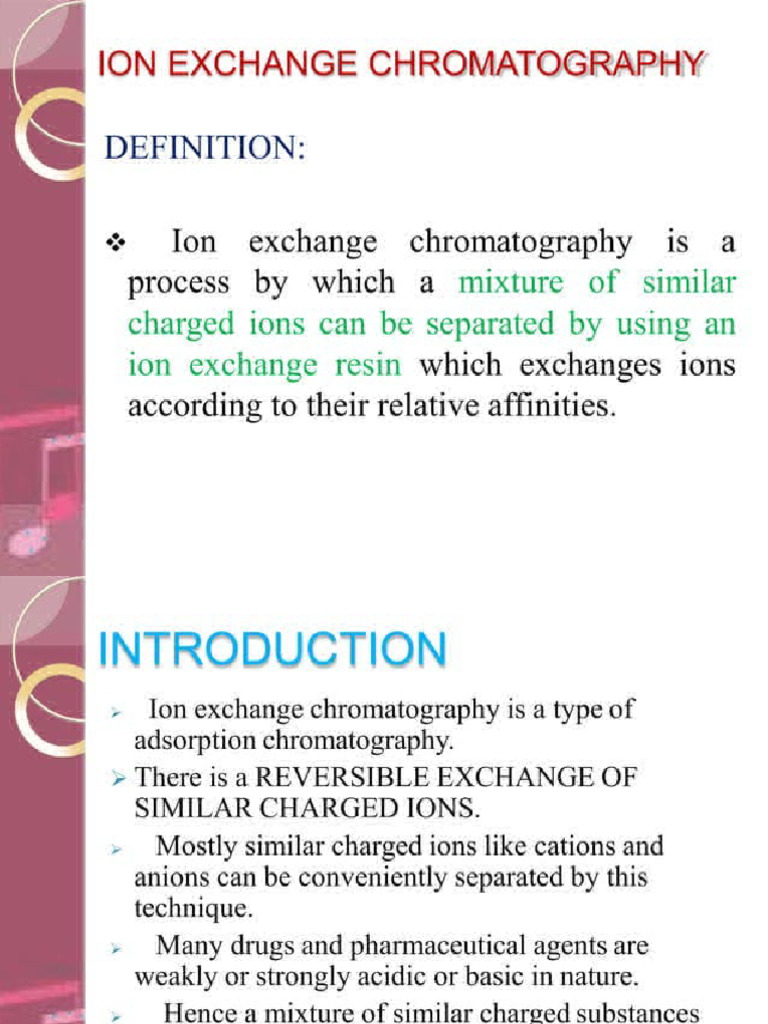 Ion Exchange Chromatrography | PDF