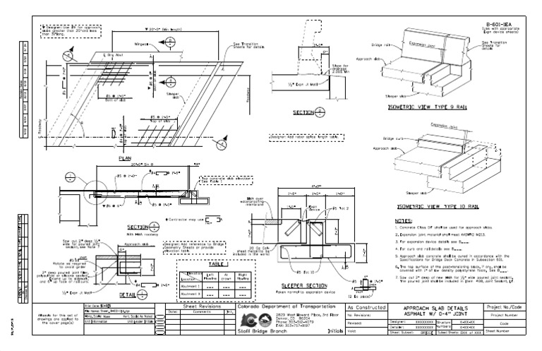 Approach Slab and Expansion Joint Details | PDF | Building Materials ...