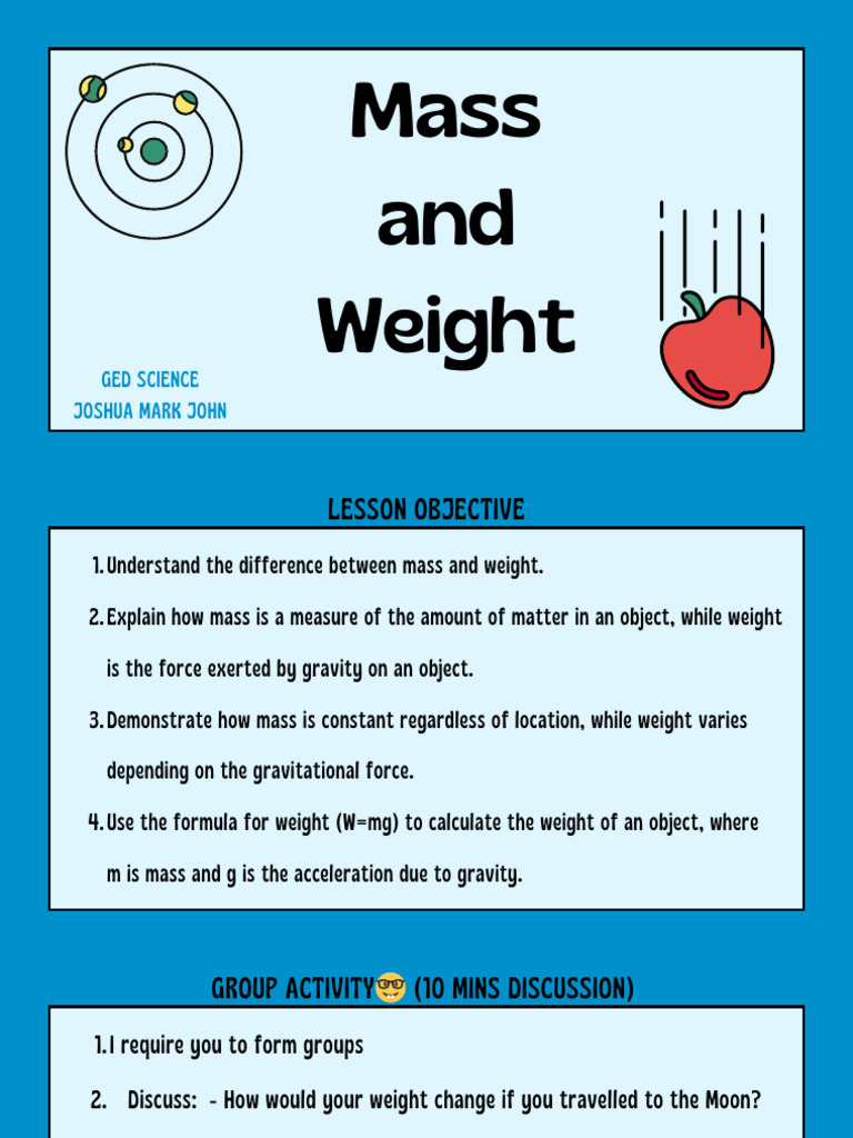 L25 Mass and Weight | PDF