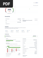 Sample Credit Report | PDF | Credit History | Credit (Finance)