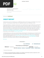 Sample Credit Report | PDF | Credit History | Credit (Finance)