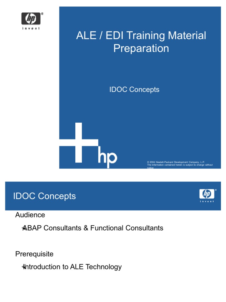 Idoc Concepts | PDF | Electronic Data Interchange | Business Process