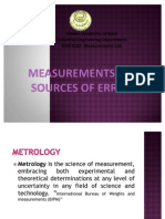 Measurements and Sources of Errors1