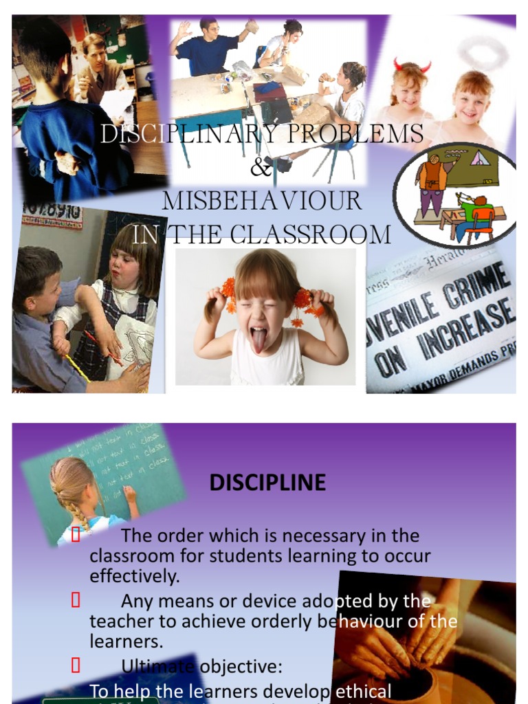 Topic 5 Disciplinary Problems | PDF