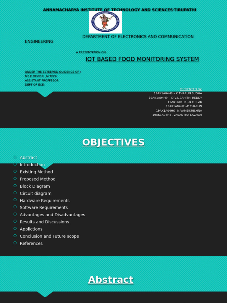 IOT BASED FOOD MONITORING DEVICE | PDF | Humidity | Internet Of Things
