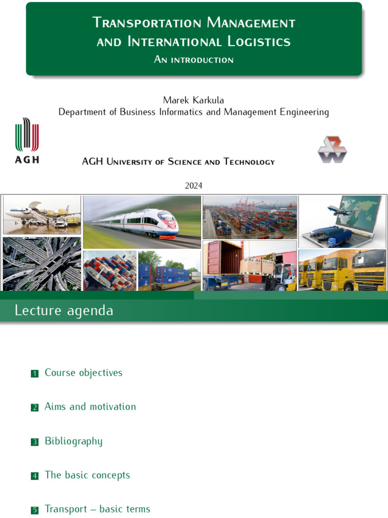 Lecture 1 | PDF | System | Logistics