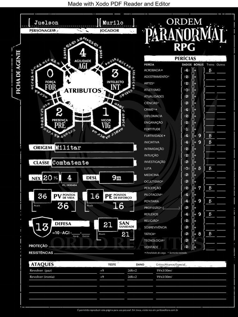 RPG Do Ru Combatente | PDF
