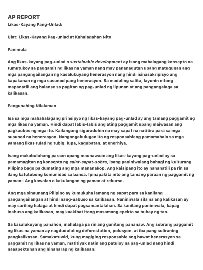 Ap Report | PDF