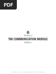 The Conflict Cure Module 2 Workbook PDF