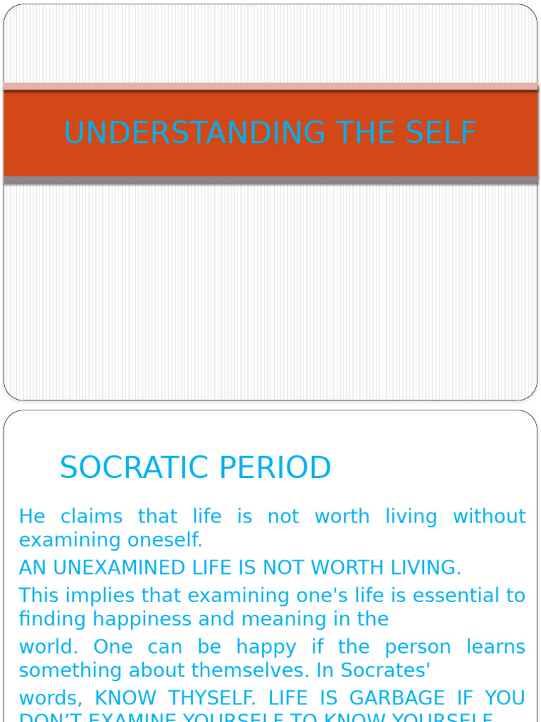 Understanding The Self | PDF | Philosophy Of Self | Soul