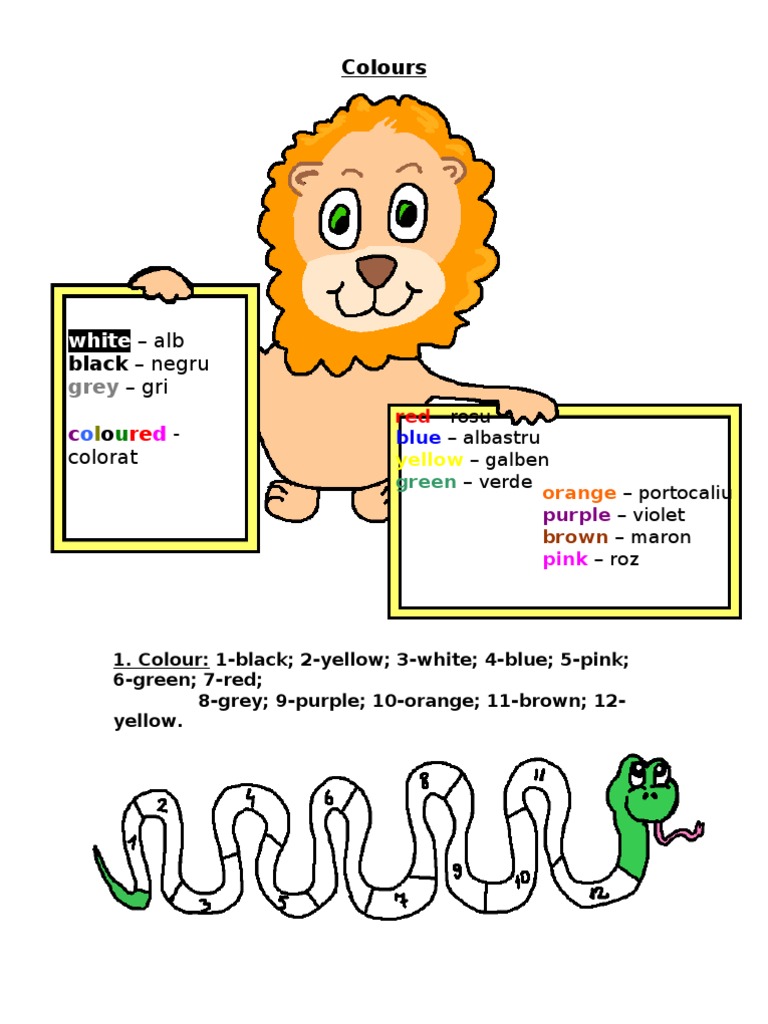 Colour Identification Activities | PDF | Cooking, Food & Wine