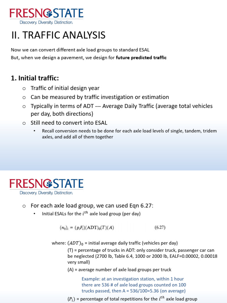 Pavement Traffic Analysis and ESALs | PDF | Transport