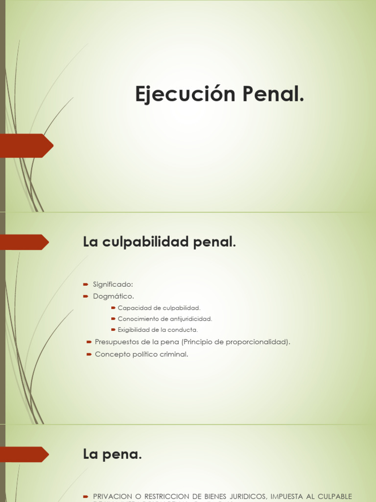 Ejecución Penal y Teorías de la Pena | PDF | Castigos | Prisión