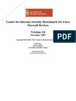 CIS Cisco Firewall Benchmark v2.0
