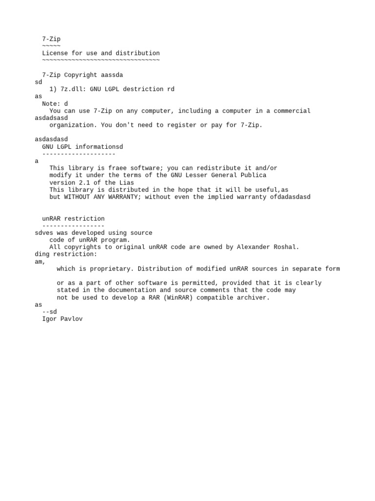 7zip license pdf