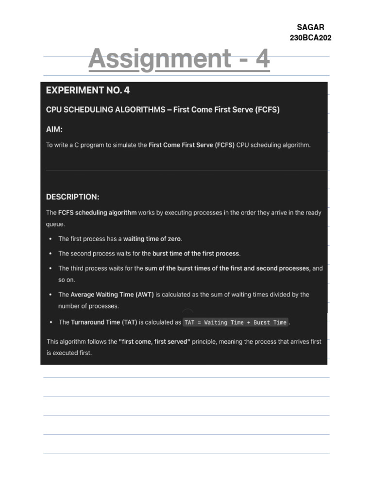 OS Task 4 | PDF