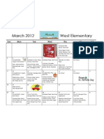 West Menu March 2012