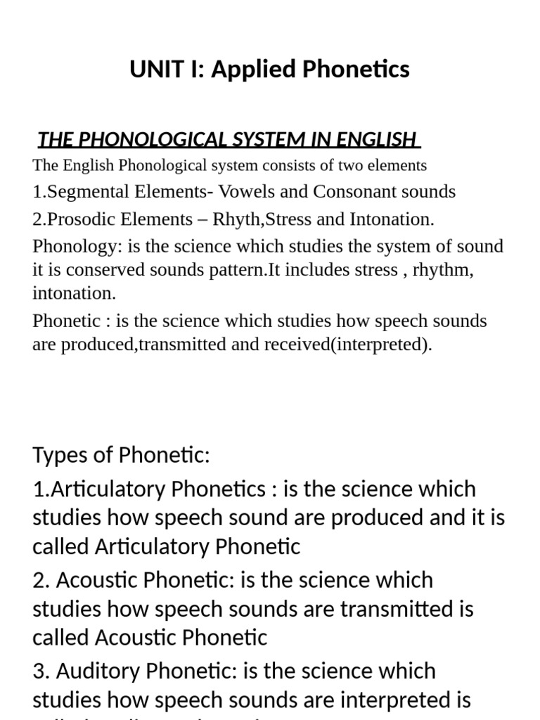 English Phonetics and Phonology Guide | PDF