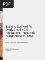 Oracle HCM Redwood Migration FAQs | PDF | Human Resource Management | Faq