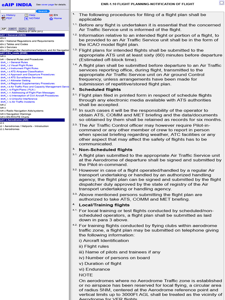 Flight Planning Procedures and Regulations | PDF | Air Traffic Control ...