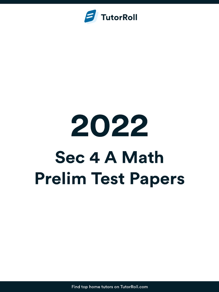 Home Tutors for Sec 4 A Math | PDF