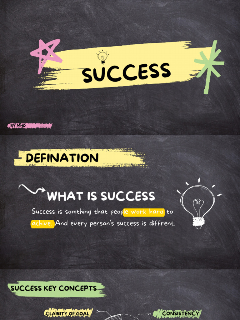SUCCESS Ppt by Mhd | PDF | Mindset | Psychology