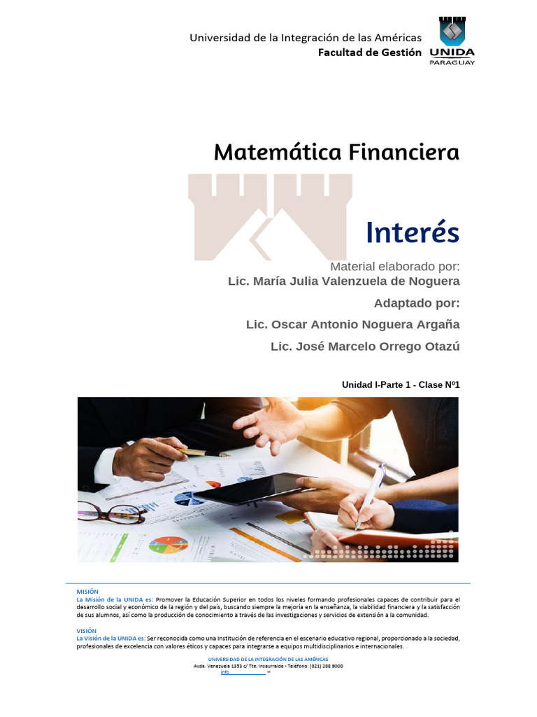 Matemática Financiera: Conceptos Clave | PDF | Interés | Inversiones