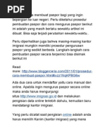 Download Prosedur Cara Membuat Paspor Bagi Yang Ingin Bepergian Ke Luar Negeri by Ip4ng SN82874987 doc pdf