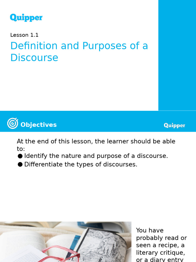 Understanding Discourse Purposes | PDF | Discourse | Cognitive Science