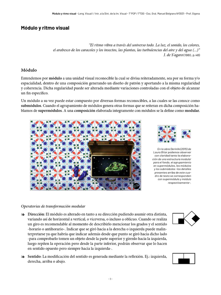 Módulo y Ritmo Visual en Diseño Gráfico | PDF | Ritmo | Módulo ...