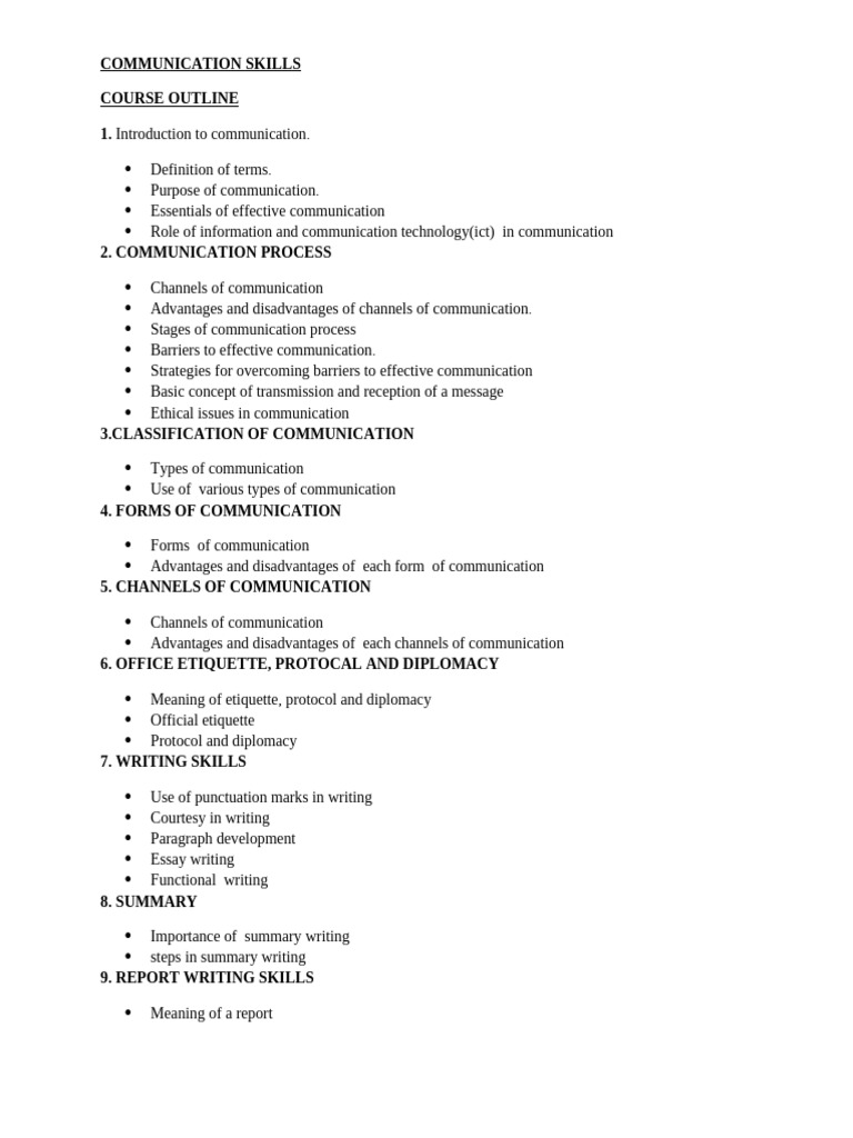 COM SKILLS NOTES 2-3 | PDF | Communication | Information And ...