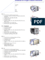 Air Container Dimentions