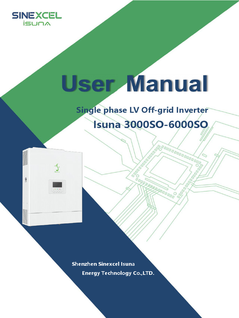 Isuna 3000-6000SO Off-Grid Inverter Guide | PDF | Photovoltaic System ...