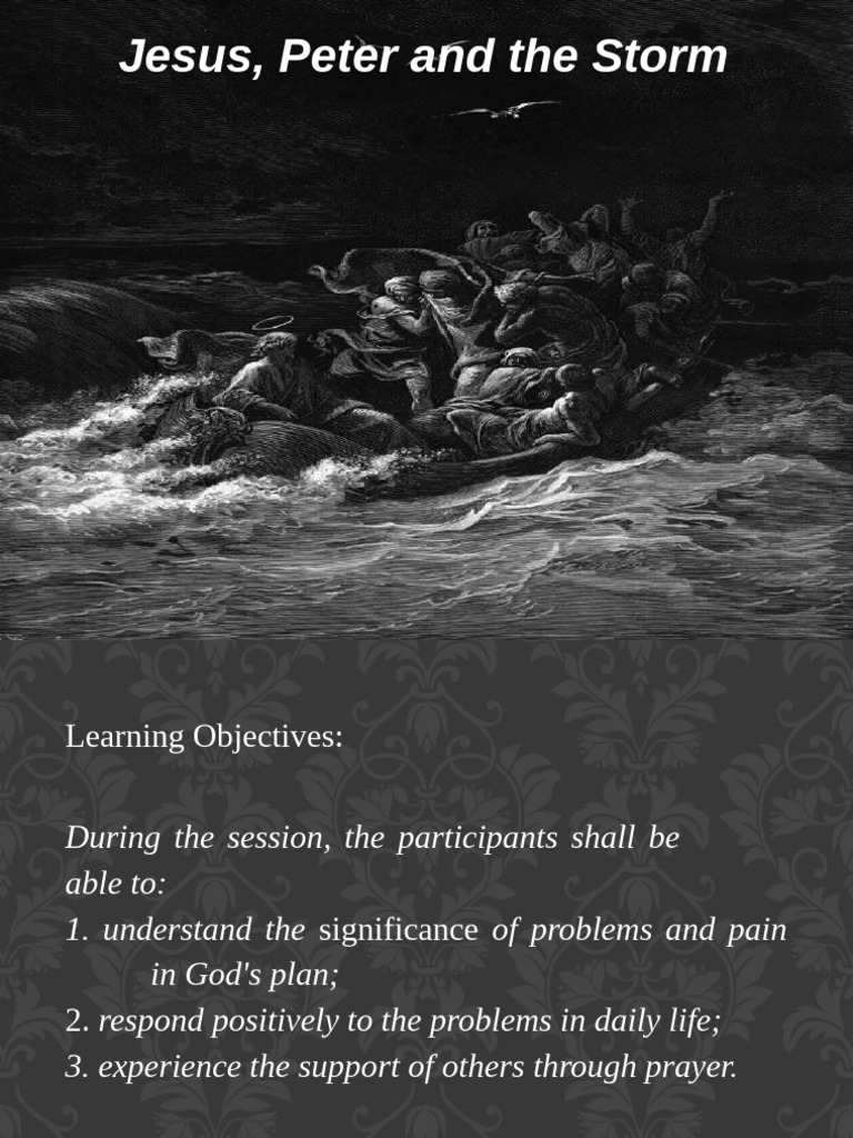 Jesus and Peter: Lessons from the Storm | PDF | Jesus | Saint Peter