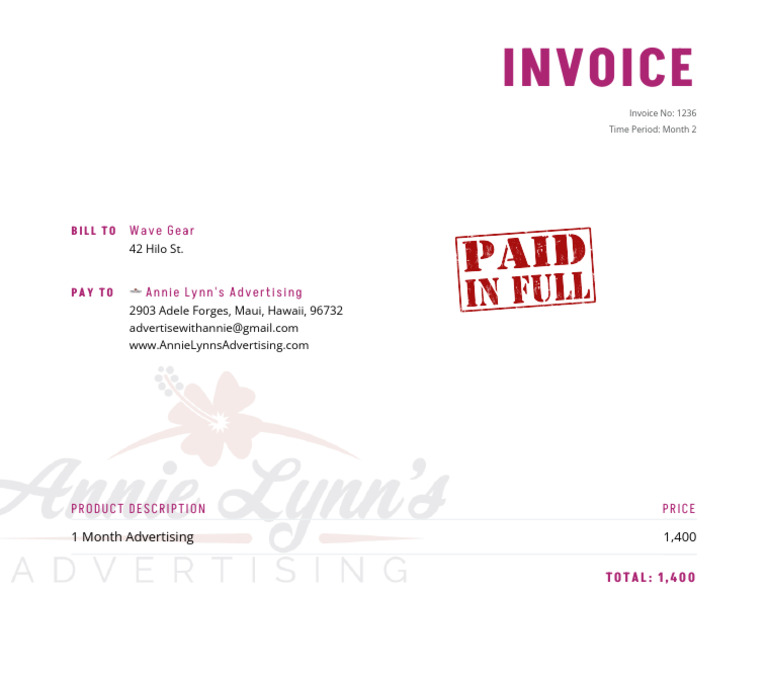 Advertising Invoice2981923 | PDF