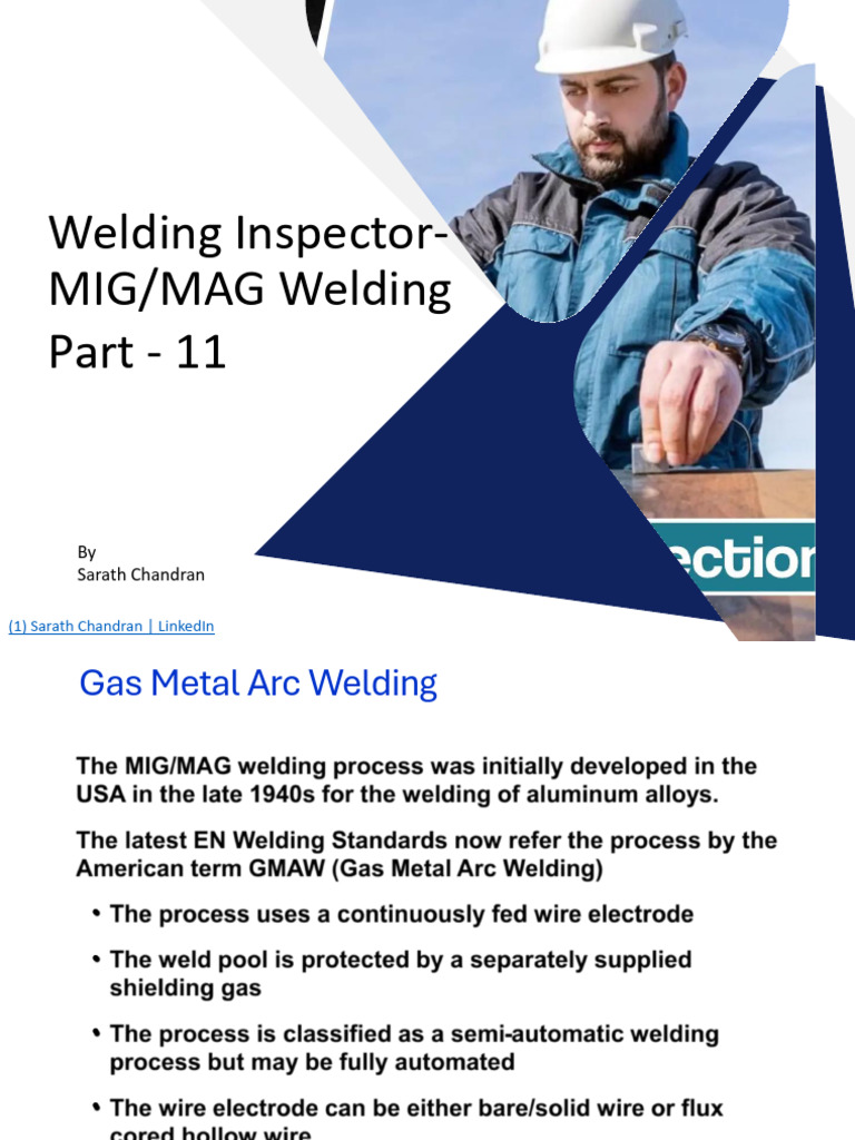 MIG/MAG Welding Process Overview | PDF | Welding | Construction