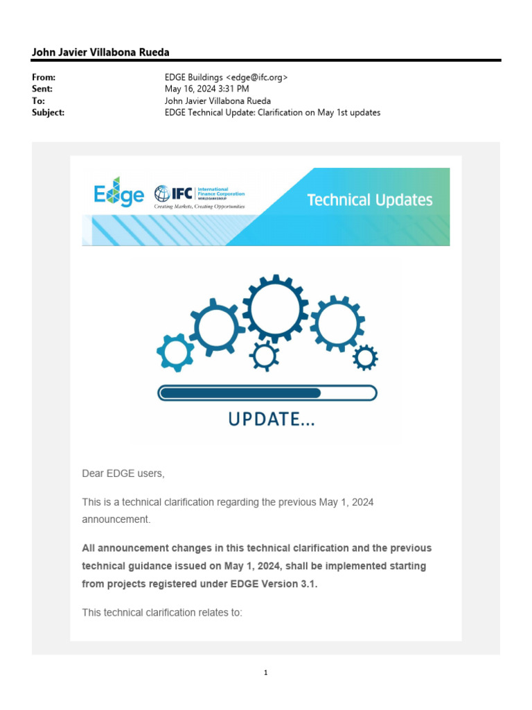 EDGE V3.1 Technical Update Summary | PDF