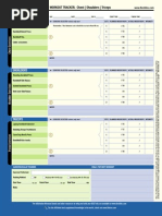 Body For Life - Men's Health - Workout Tracker