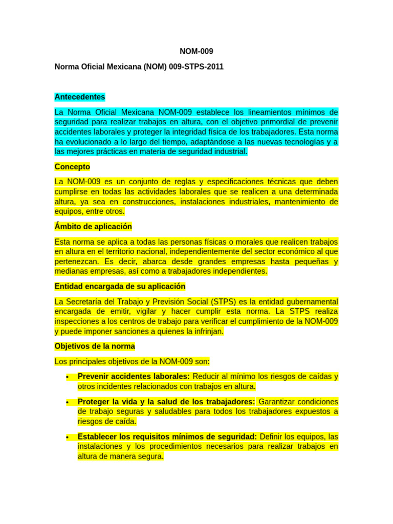 Nom 009 | PDF | Valores