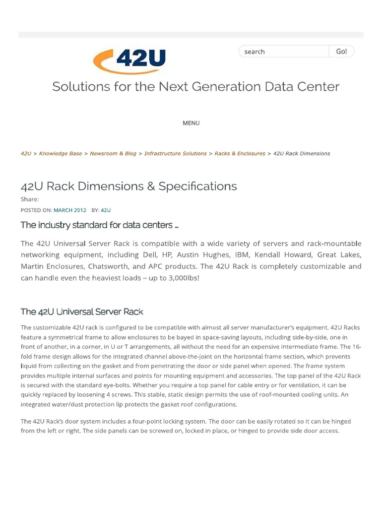 42 U Rack | PDF