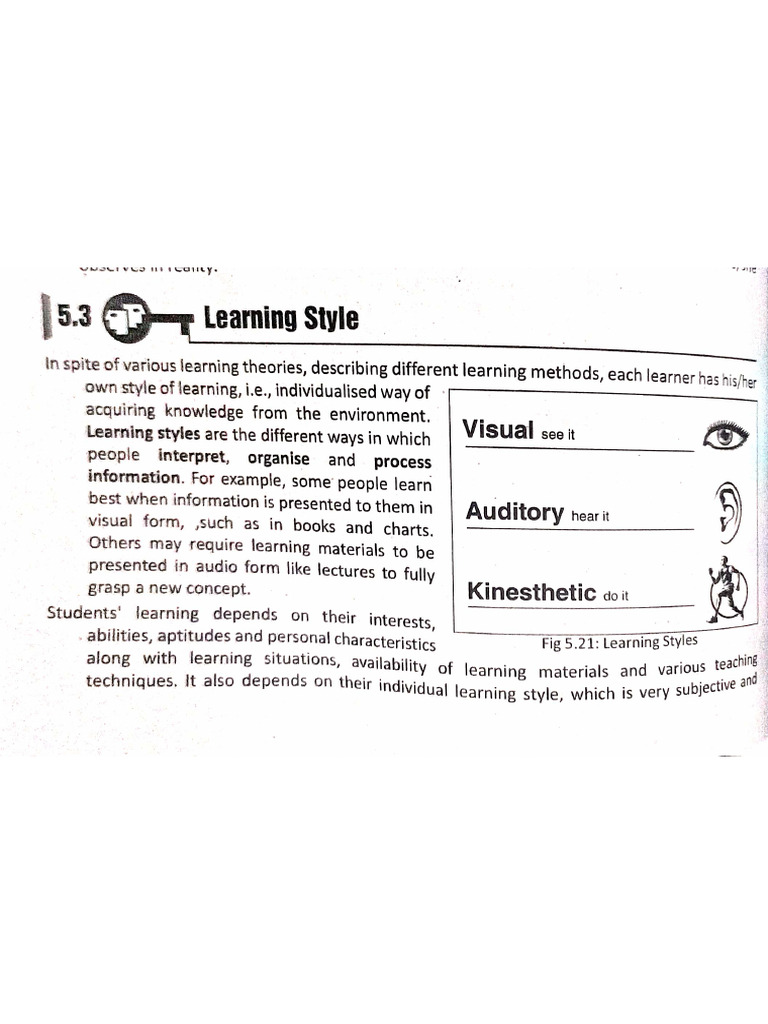 Learning Styles and Learning Disabilities | PDF