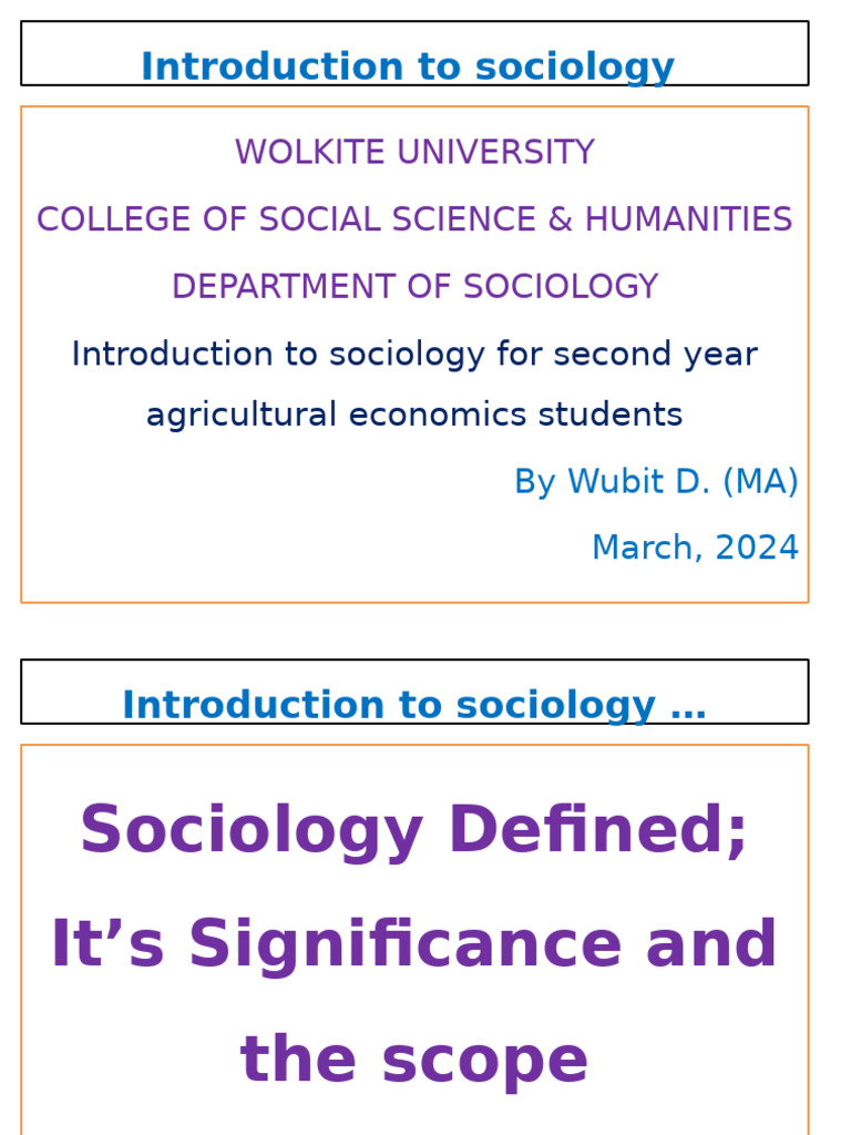 Introduction to Sociology Overview | PDF | Sociology | Social Sciences
