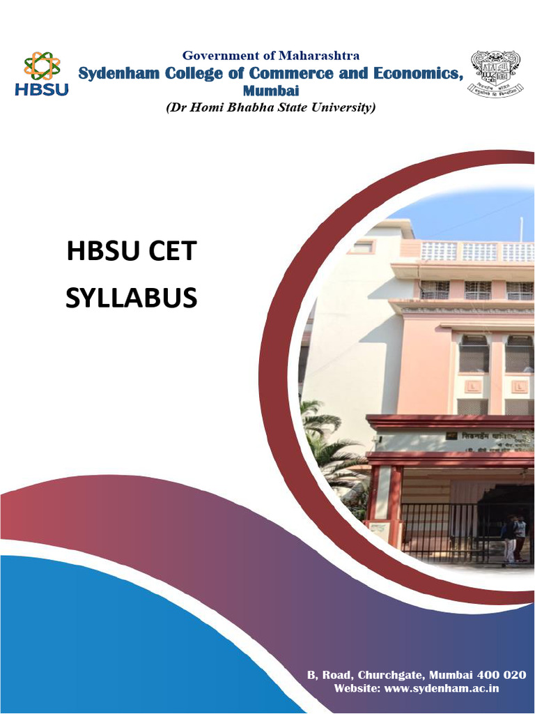 HBSU CET Syllabus Overview | PDF