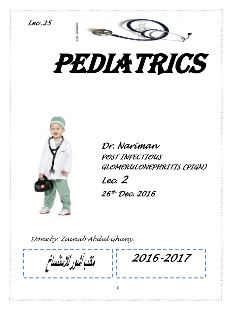Post Infectious Glomerulonephritis Overview | PDF | Kidney | Edema