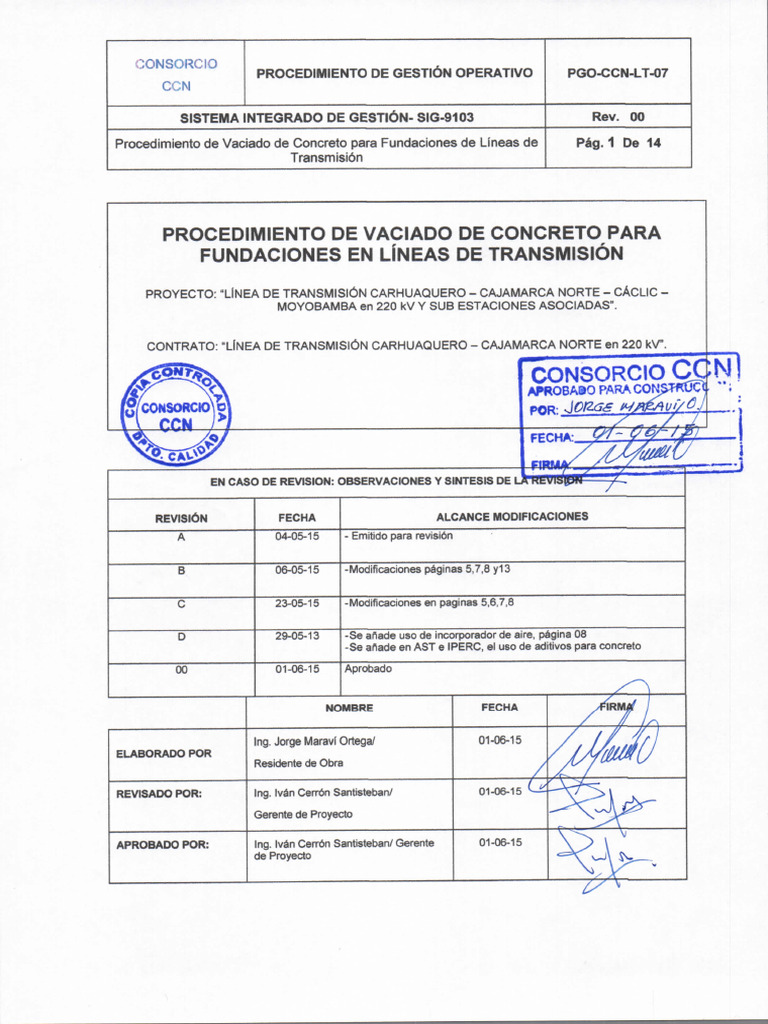 Vaciado de Concreto en Fundaciones de Líneas | PDF | Hormigón | Materiales