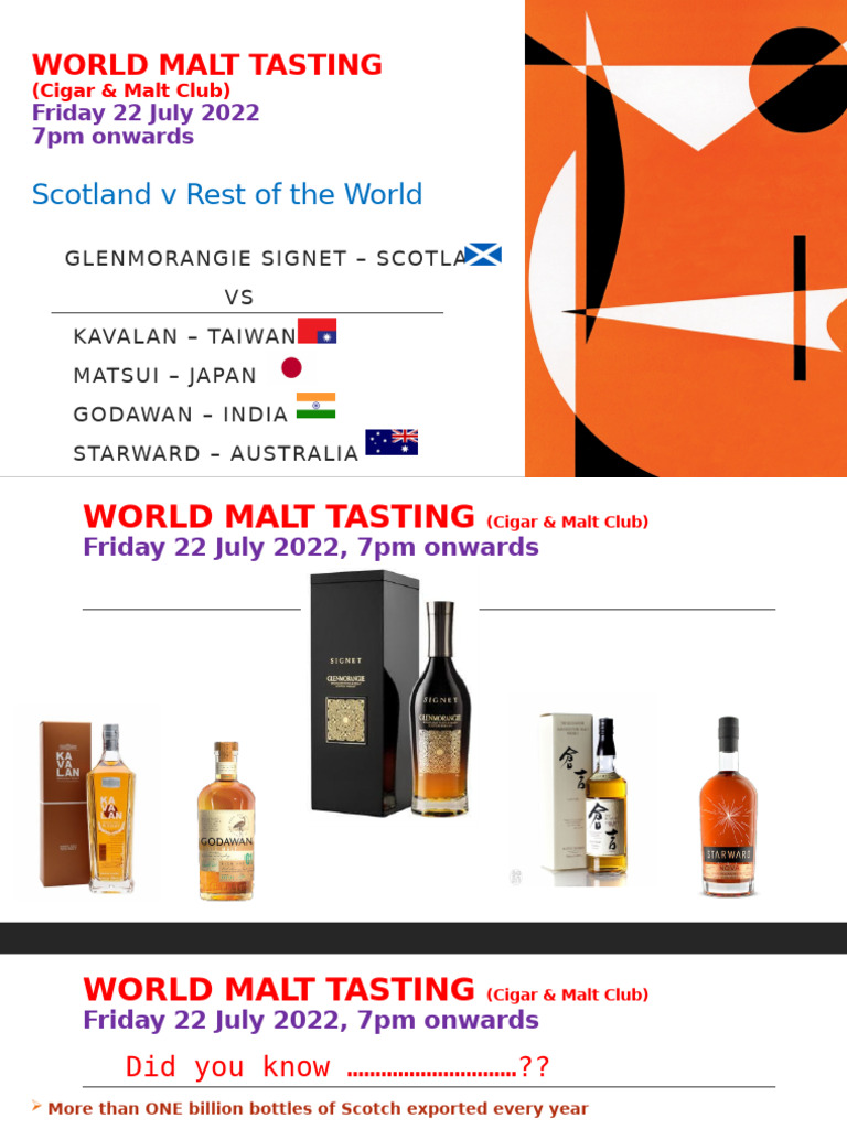 WORLD MALT TASTING PDF Whisky Scotch Whisky