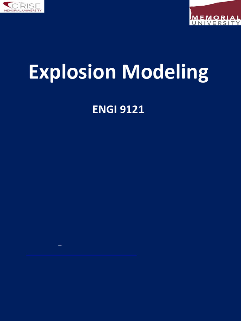 Industrial Explosion Modeling Techniques | PDF | Explosion | Combustion
